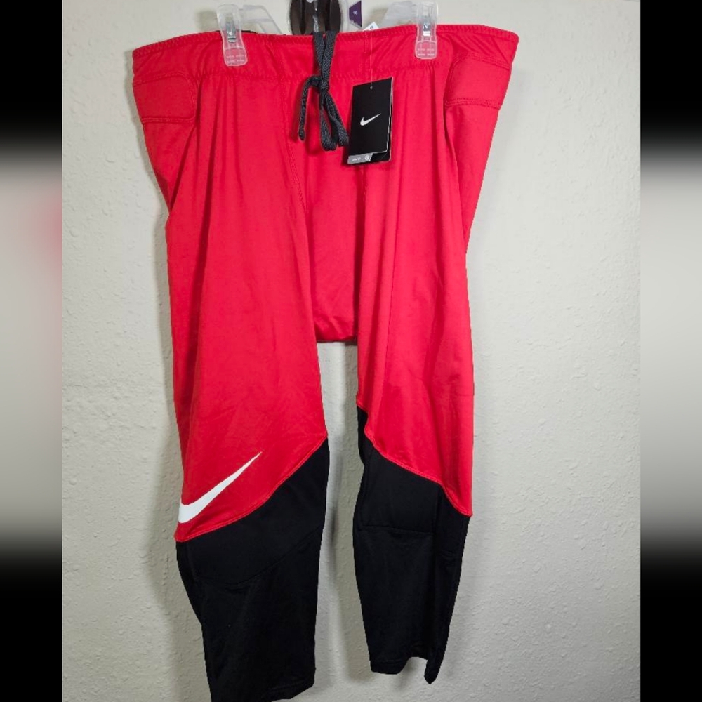 Nike Football Pants Compression Padded Vapor Speed Red 835340-657 Mens 4XL